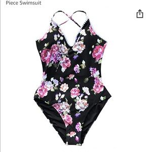 Cupshe floral one piece